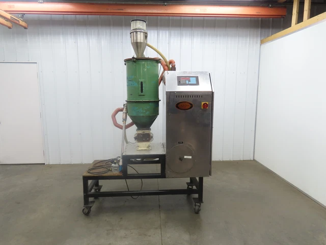 Una-Dyn UDC-150 Desiccant Automatic Mini Dryer 20.4kw 480V 150# Hopper Feed Hose