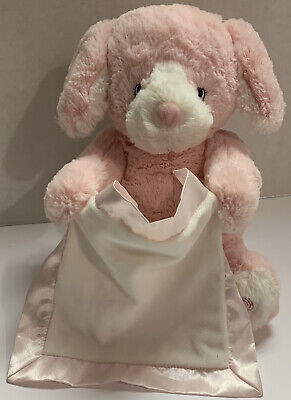 gund peek a boo bear pink