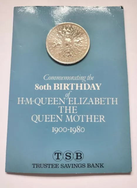 Queen Elizabeth the Queen Mother 80th Birthday Commemorative Crown Coin