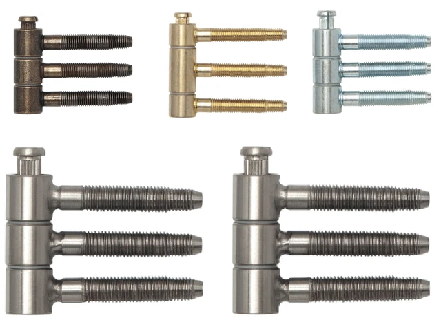 Herraje Puerta Negro Plata Cinta De Perforación SFS Intec 16 Mm Para Bisagras De Puerta - Acero Niquelado, Largo 60 Mm Canto Madera Adhesivo