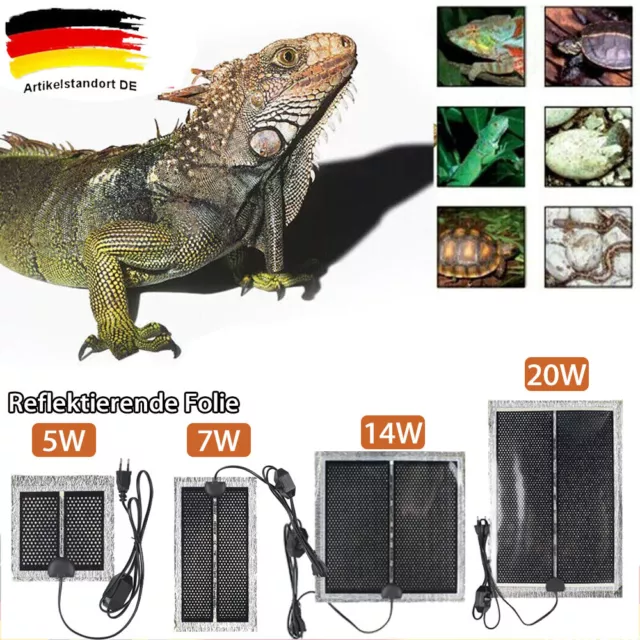 Pet Wärmematte Reptile Terrarium Heizmatte Amphibien Heizkissen Thermostatregler