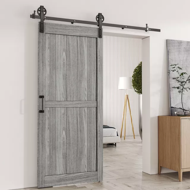 Wooden Door Sliding Door Track System Modern Internal Barn Door Hardware Set Kit