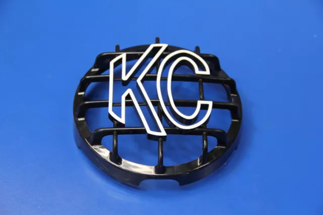 KC HiLiTES 6" Black ABS Stone Guard Cover Grill New Single Unit White Letter