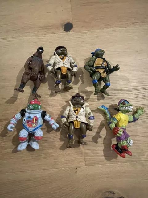 VINTAGE TMNT ACTION Figure Lot + Extras! Teenage Mutant Ninja