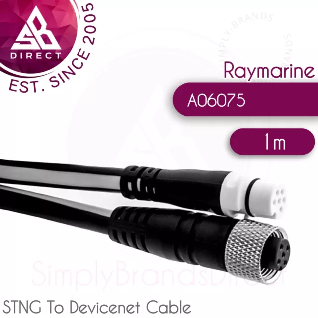 Raymarine A06075 1m Stng À Device-Net Nmea2000 Femelle Câble Adaptateur │ De Mer