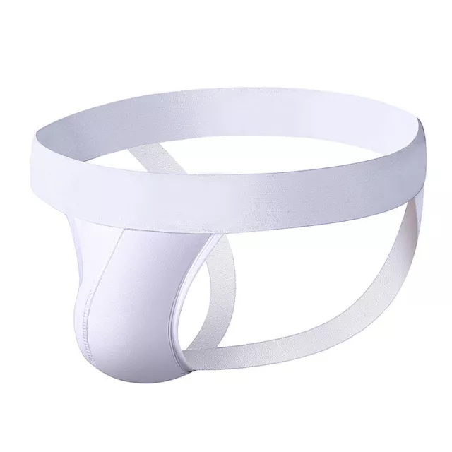 Biancheria intima da uomo Jockstrap bottoni aperti perizoma cotone cinturino jock slip stringa a G nuovi 3