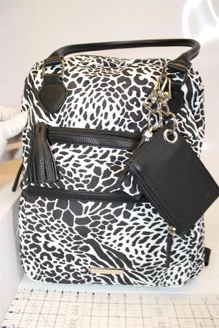 Samantha Brown To-Go Convertible Backpack Animal Mix Canvas Travel Bag 3