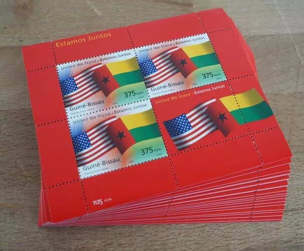 2002 Guinea-Bissau; 100 archi bandiera, n. Michel 2013, nuovo di zecca/NUOVO DI ZECCA, ME 700,-