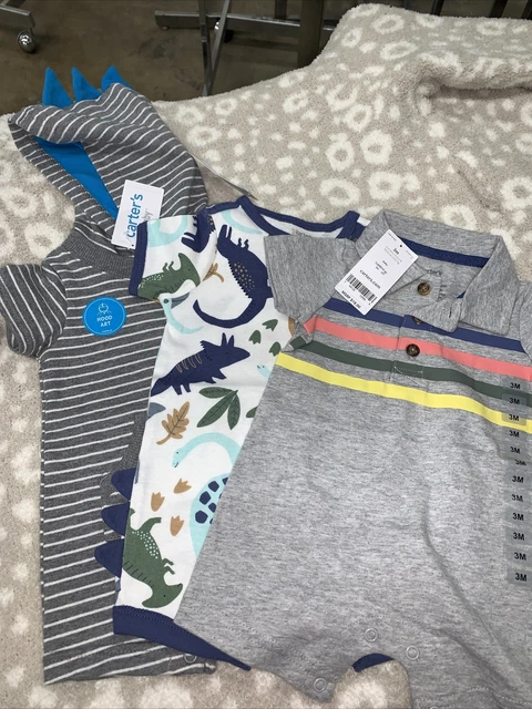 Carters Baby Boy set of 3 One Pieces 3M
