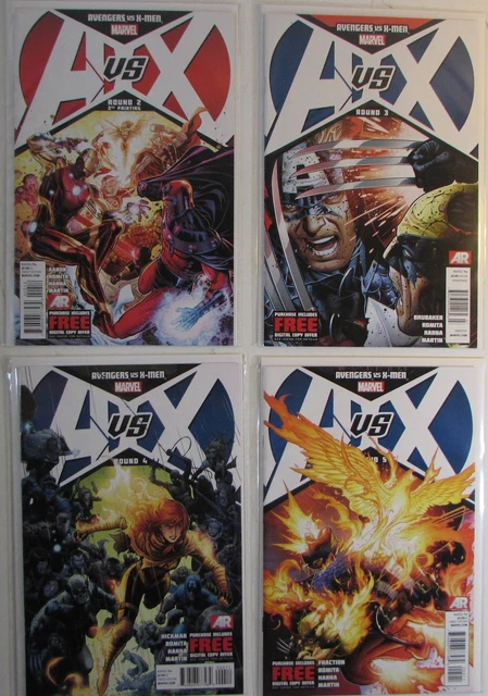 Avengers vs X-Men Lot of 4 #2g,3,4,5 Marvel Comics (2012) 1st Print Comic Books