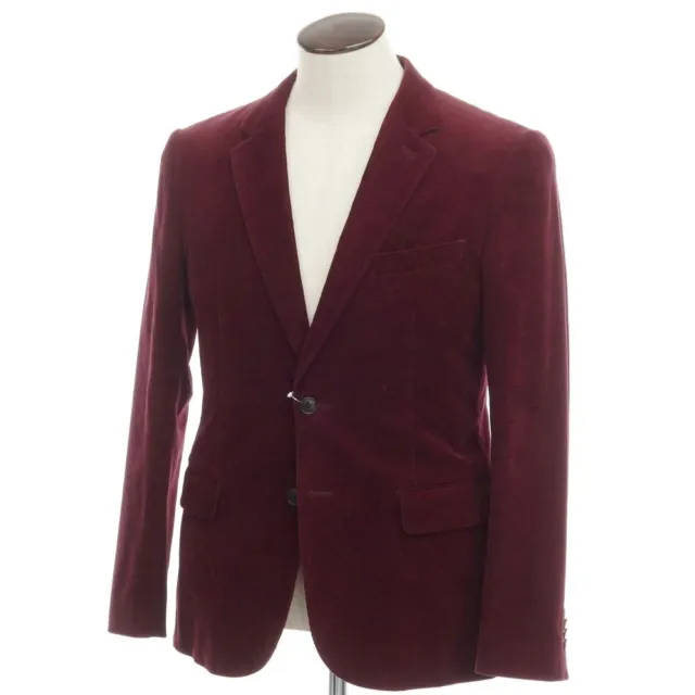 Paul Smith Cotton Corduroy 2B Casual Jacket Bordeaux Size L Red A/W