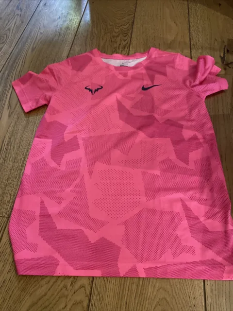 T-shirt top Nike Dri Fit ragazze palestra sport corsa rosa grande