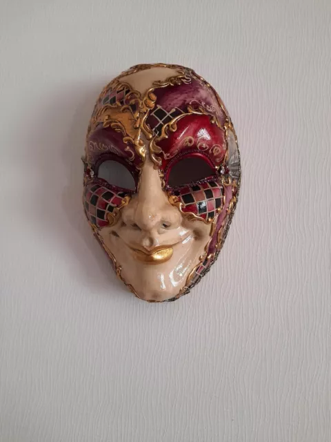Masque de Venise Pinocchio ABC violet Carnaval vénitien deguisement enfant  2450