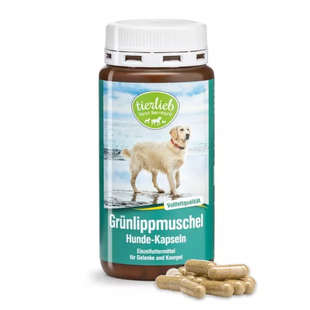 Grünlippmuschel Hunde-Kapseln 500 mg | Gelenke Knorpel | tierlieb Sanct Bernhard