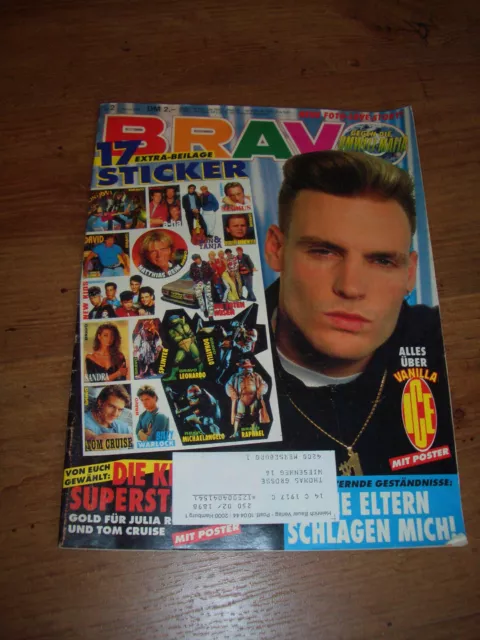 Bravo Nr. 2 / 1990, komplett, inklusive aller Poster,  ohne Sticker