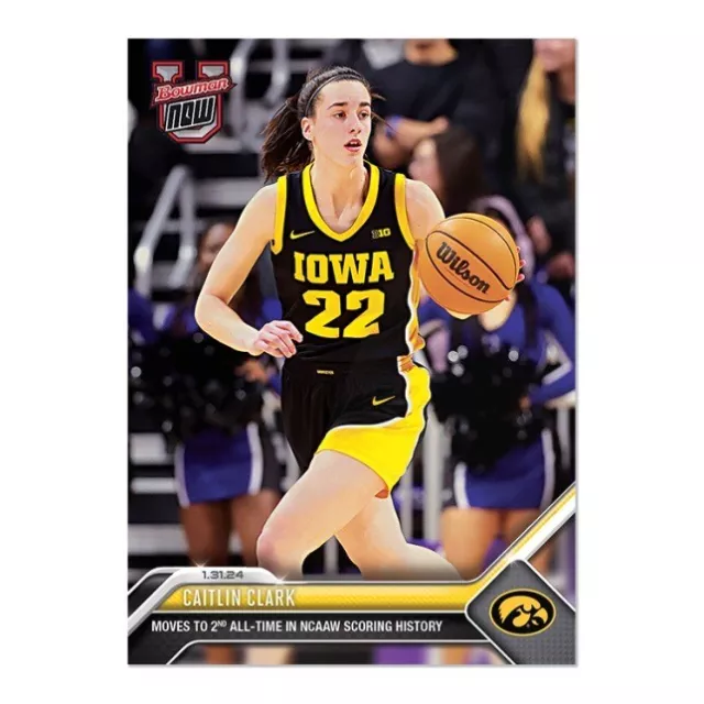 *2ND ALL TIME Scoring* Caitlin Clark 2024 Bowman U Now Basketball 41