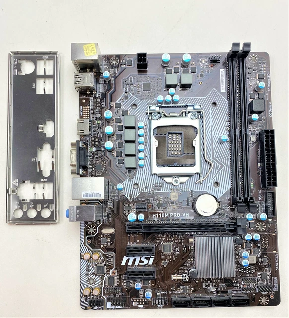 MSI H110M PROVH LGA 1151 MicroATX Motherboard DDR4 Supports 6th Gen