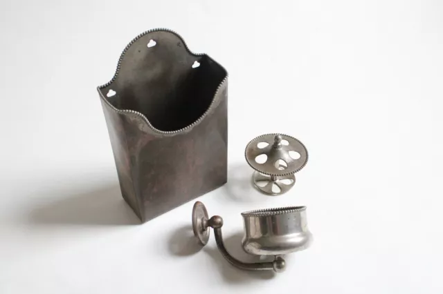 antique bathroom toilet cup tumbler toothbrush holder | brasscrafters vtg deco