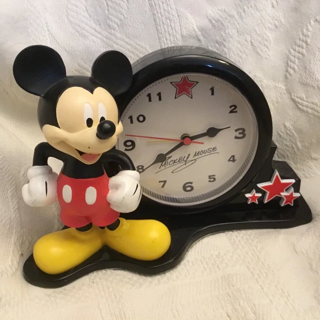 DISNEY WORLD MICKEY Mouse Desk Clock Figurine figure Statue 65.00