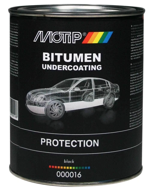 Motip UBS Unterbodenschutz-Pinseldose Bitumen 1,3 kg Langzeitschutz Rostschutz