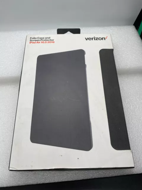 Verizon Folio Case & Tempered Glass Protector for iPad Air 10.5 (2019) iPad Pro