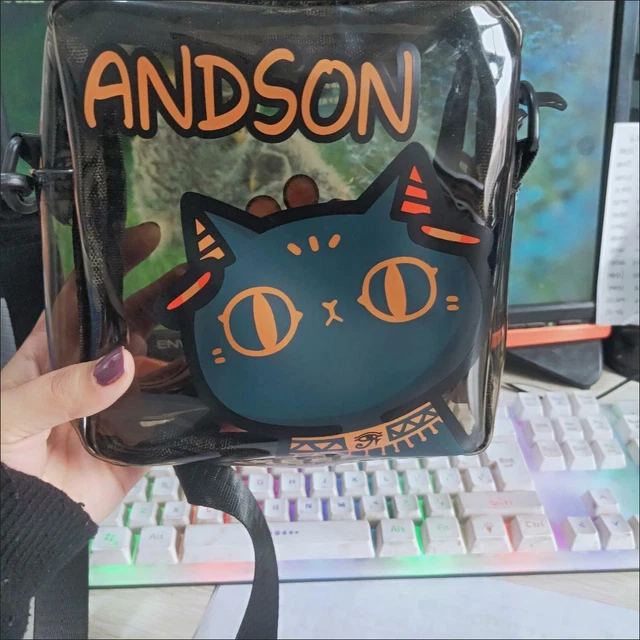 Lady Girl Woman Andson Cat Cute Transparent Purse Shoulder Messenger Hand Bag 10