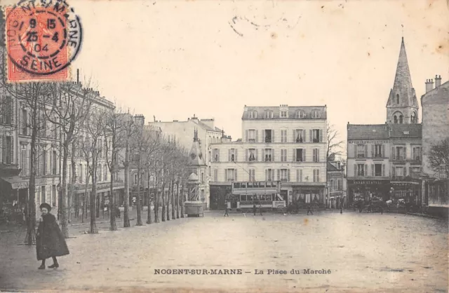 Cpa 94 Nogent Sur Marne / Place Du March