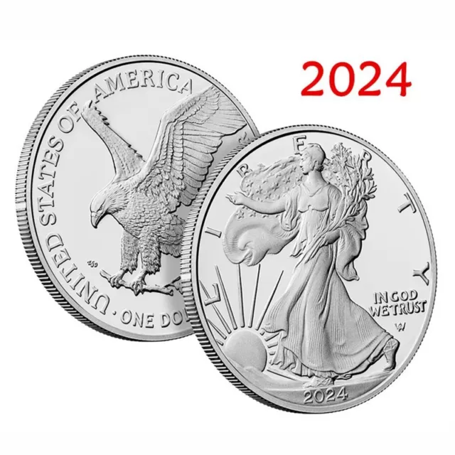 Silbermünze American Eagle 1 oz Silber  2024  USA One Dollar  1 oz 999