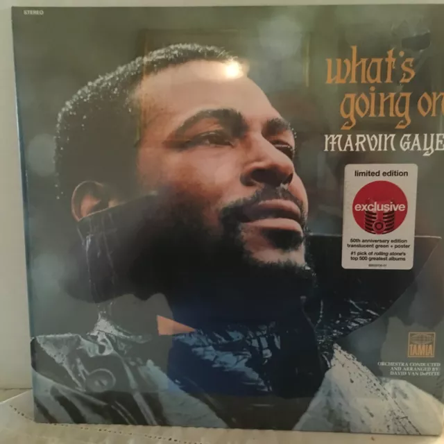 NEW Marvin Gaye - Whats Going On Limited 50th Anniversary Green Vinyl LP
