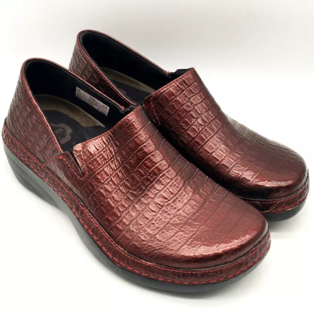 Timberland Pro Clogs Newbury Croc Embossed Professional Nursing Shoes Womens 8M