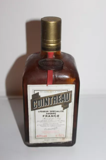 Cointreau Likör Flasche noch versiegelt, ungeöffnet, ca. 80er Jahre Alt