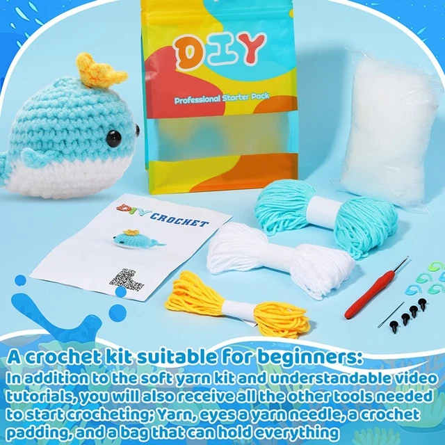 Crafty Kit Company - Kit per infeltrimento con aghi in 100% lana, aghi per infeltrimento, spugna ad alta densità, occhi in vetro, filo, istruzioni a colori