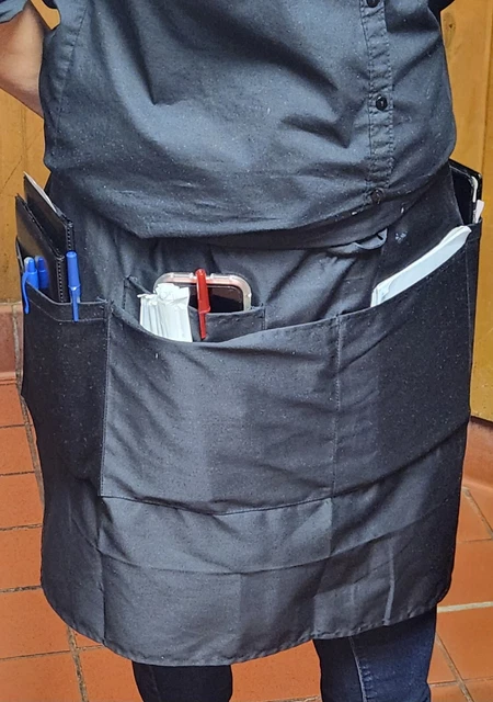5 Pockets!!! Single Server Apron For Food Service