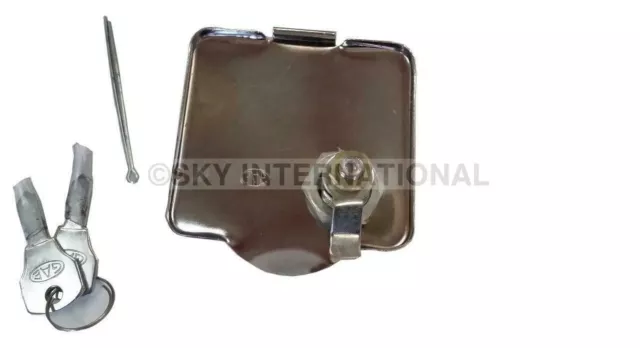 New Lambretta Gp Li Sx Tv Petrol Tank Flap Chrome 2