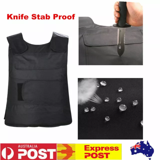 Anti-stab Body Armour Vest Security Ballistic For Safe Keep Knife Stab Proof AU