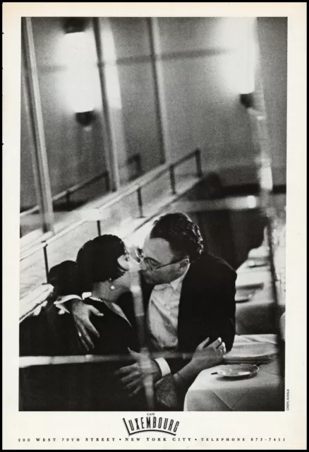 1986 Cafe Luxembourg New York City French comfort food retro photo print ad  XL7