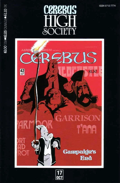Cerebus High Society #17 VF; Aardvark-Vanaheim | 42 Dave Sim - we combine shippi