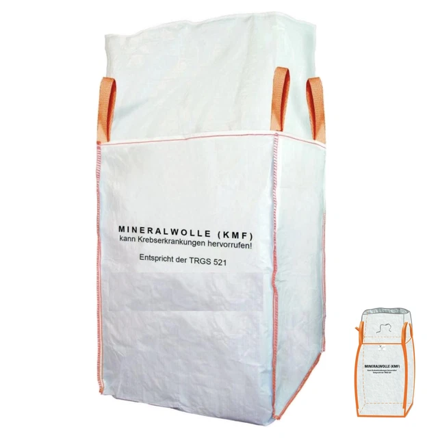 Lot de 5 Big Bags 90x90x90 cm, 1000kg, Ouverts - Sacs de Chantier Robustes Lot de 5 Big Bags 90x90x90 cm, 1000kg, Ouverts - Sacs de Chantier Robustes