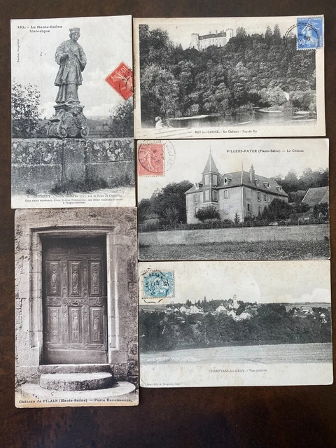 LOT DE 100 cartes postales anciennes postcards 1900-1945 HAUTE-SAONE ...