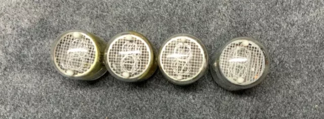 4 Nixie Röhren IN-4 NOS getestet Tubes