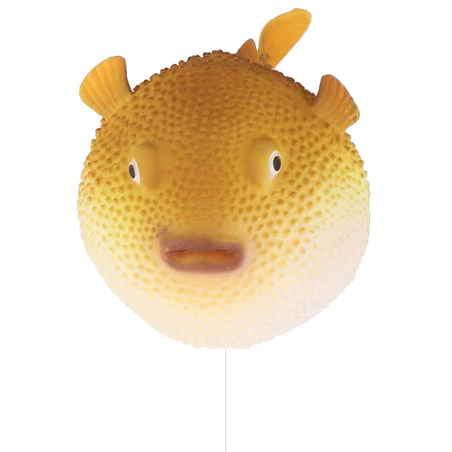 Adorno decorativo pez globo artificial para tanque de peces acuario