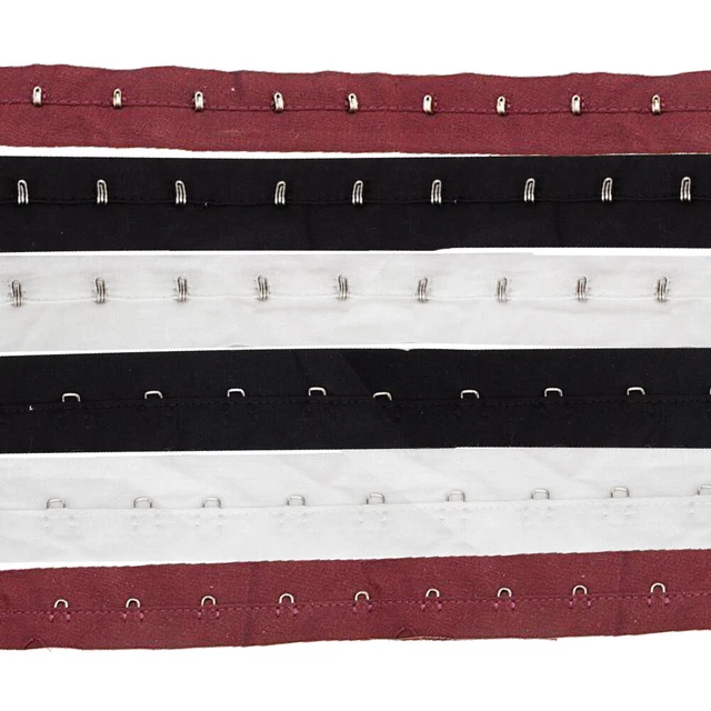 Crochet Et Eye Dentelle Coton Bande Noir Blanc Bordeaux pour Corsets Costume