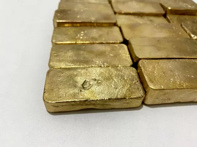 2100 Grams Scrap Gold Bar For Gold Recovery Melted Different Computer Coin Pins