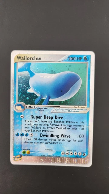 Carte Pokémon Wailord EX 100/100 EX Tempête de Sable Bloc EX ENGLISH