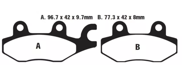 Bremsbeläge, Bremsklötze EBC Typ FA165/2TT Standard