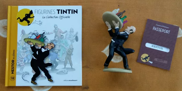 Figurine Tintin Collection Officielle - N° 18 Nestor au plateau