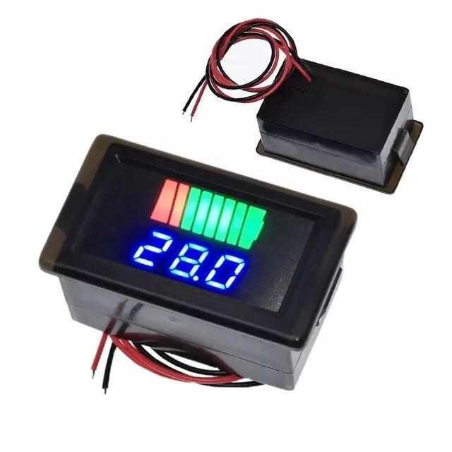 12V-60V Batterie Status Anzeige Ladeanzeige Batteriestatus Voltmeter Digital Anz