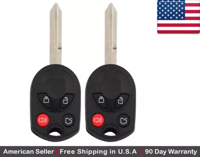 2x New Replacement Keyless Entry Remote Key Fob For Ford Mazda Lincoln Mercury