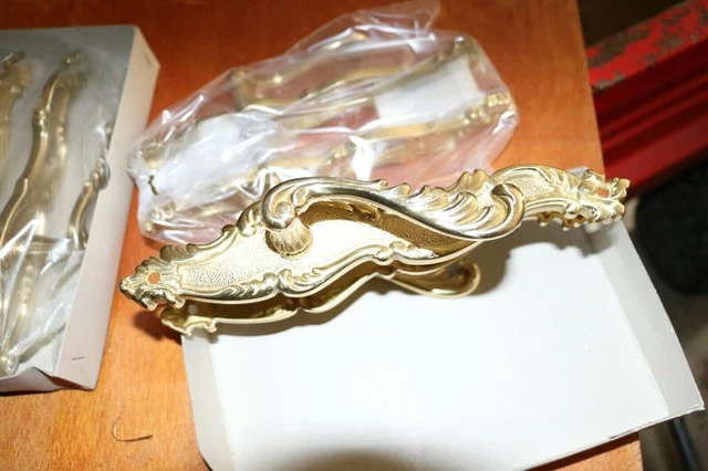 Raccord Laiton Art Nouveau Gründerzeit Poignée de Tiroir Laiton Raccord Laiton Art Nouveau Gründerzeit Poignée de Tiroir Laiton