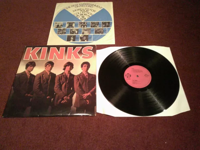 The Kinks S/T First Vinyl Lp Uk 1St Press 1964 Near Mint Rhythm And Blues Audio